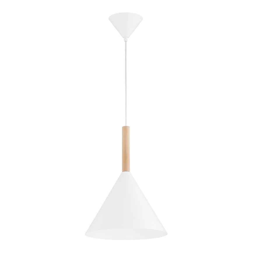 Luster na sajli FUKS 1xE27/15W/230V bijela/bež