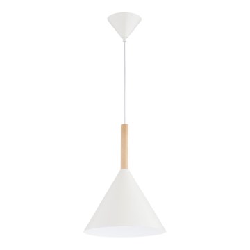 Luster na sajli FUKS 1xE27/15W/230V krem/bež