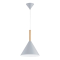 Luster na sajli FUKS 1xE27/15W/230V siva/bež
