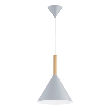 Luster na sajli FUKS 1xE27/15W/230V siva/bež