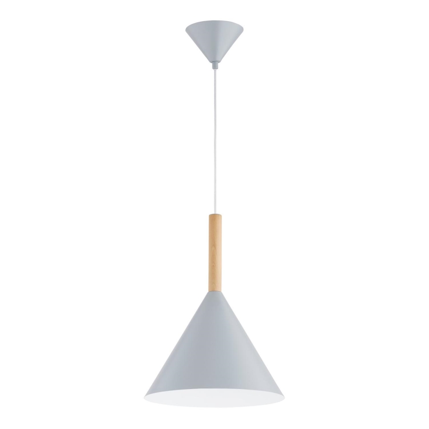 Luster na sajli FUKS 1xE27/15W/230V siva/bež