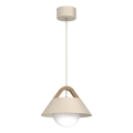 Luster na sajli FUNDA 1xE27/15W/230V bež