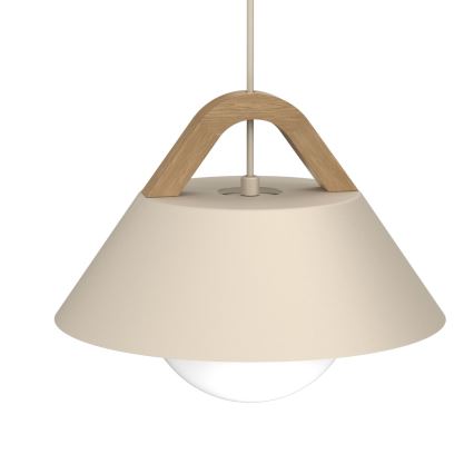 Luster na sajli FUNDA 1xE27/15W/230V bež