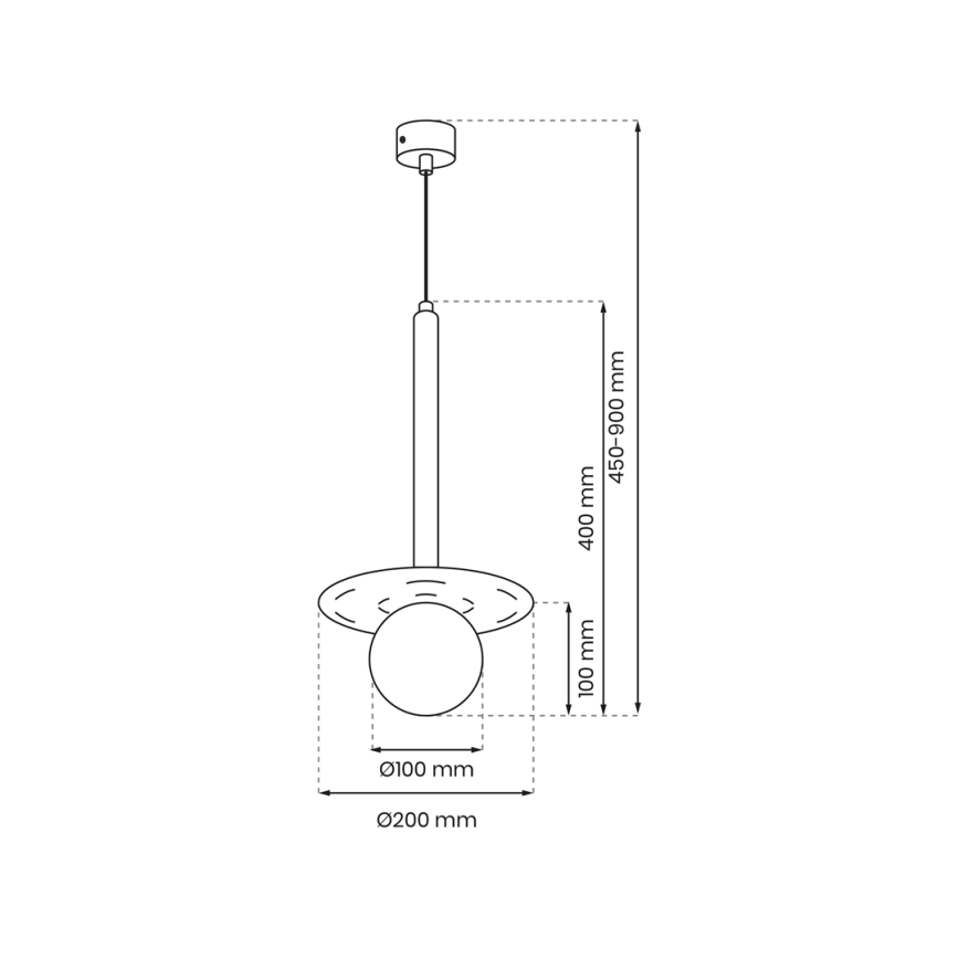 Luster na sajli FUTURA 1xG9/7W/230V crna