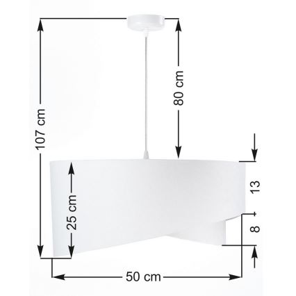 Luster na sajli GALAXY 1xE27/60W/230V