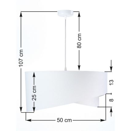 Luster na sajli GALAXY 1xE27/60W/230V