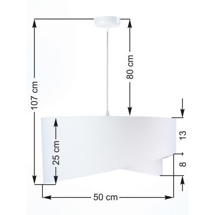 Luster na sajli GALAXY 1xE27/60W/230V