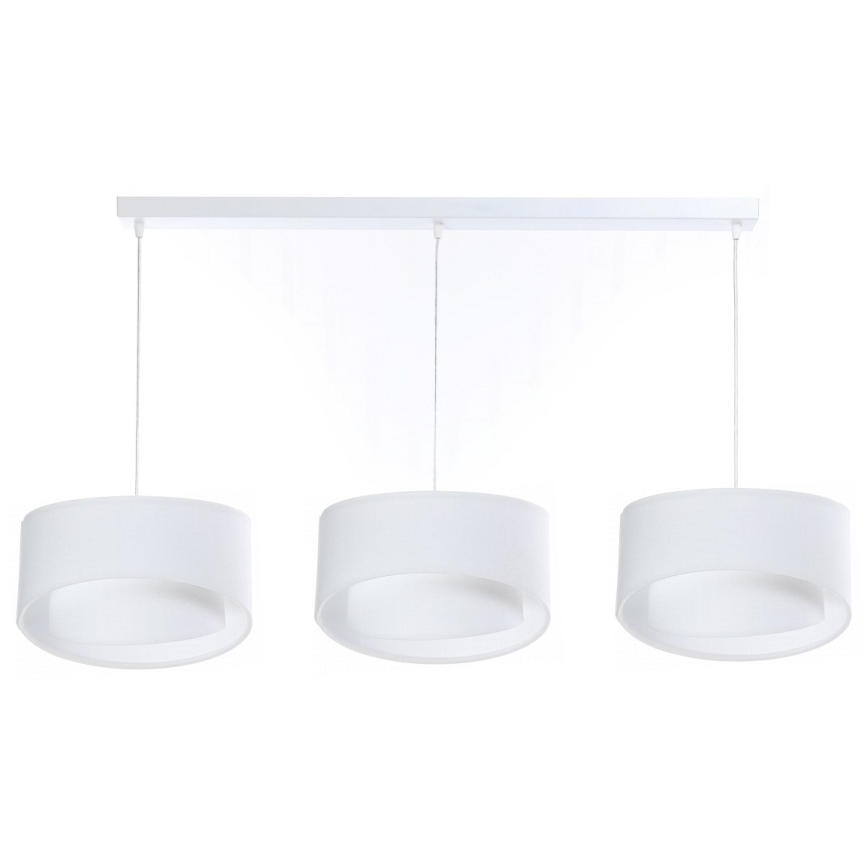 Luster na sajli GALAXY 3xE27/60W/230V bijela