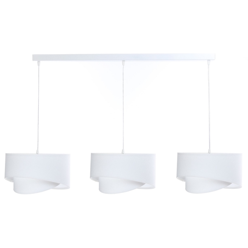 Luster na sajli GALAXY 3xE27/60W/230V bijela