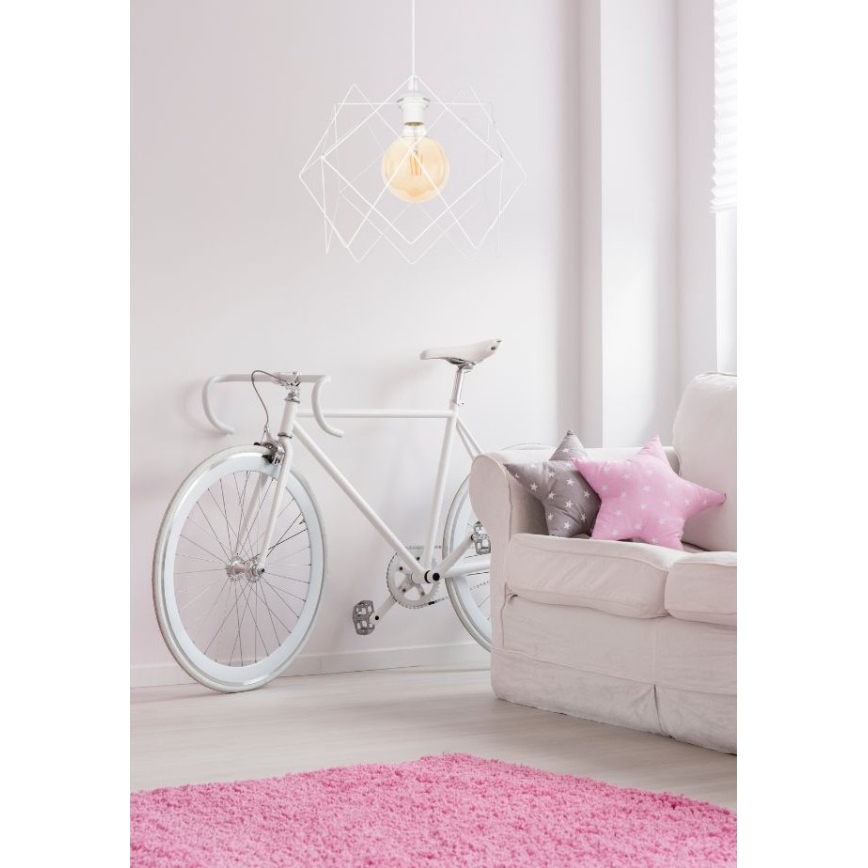 Luster na sajli GALL 1xE27/60W/230V bijela