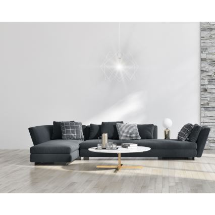 Luster na sajli GALL 1xE27/60W/230V bijela