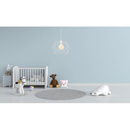 Luster na sajli GALL 1xE27/60W/230V bijela