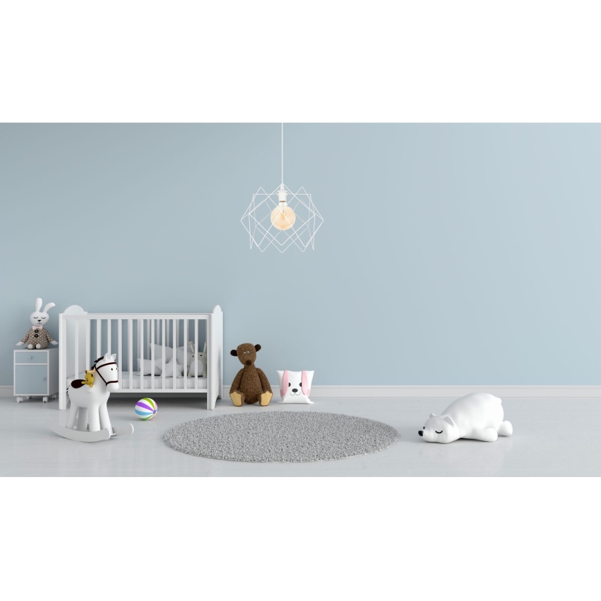 Luster na sajli GALL 1xE27/60W/230V bijela