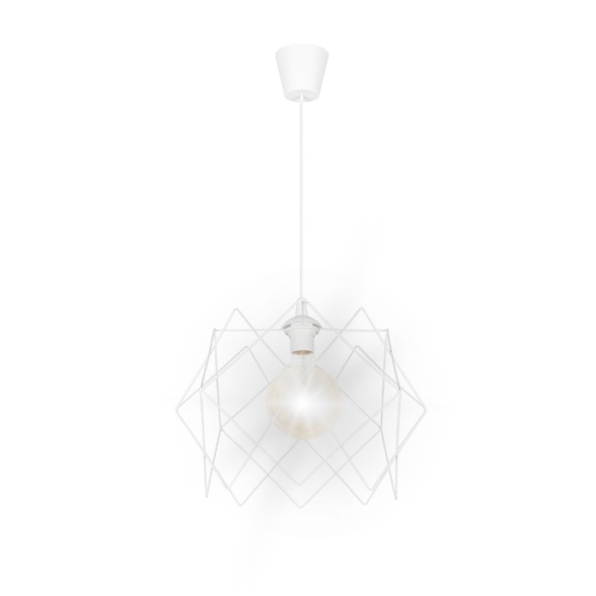 Luster na sajli GALL 1xE27/60W/230V bijela
