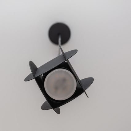 Luster na sajli GAMBIT 1xGU10/10W/230V crna