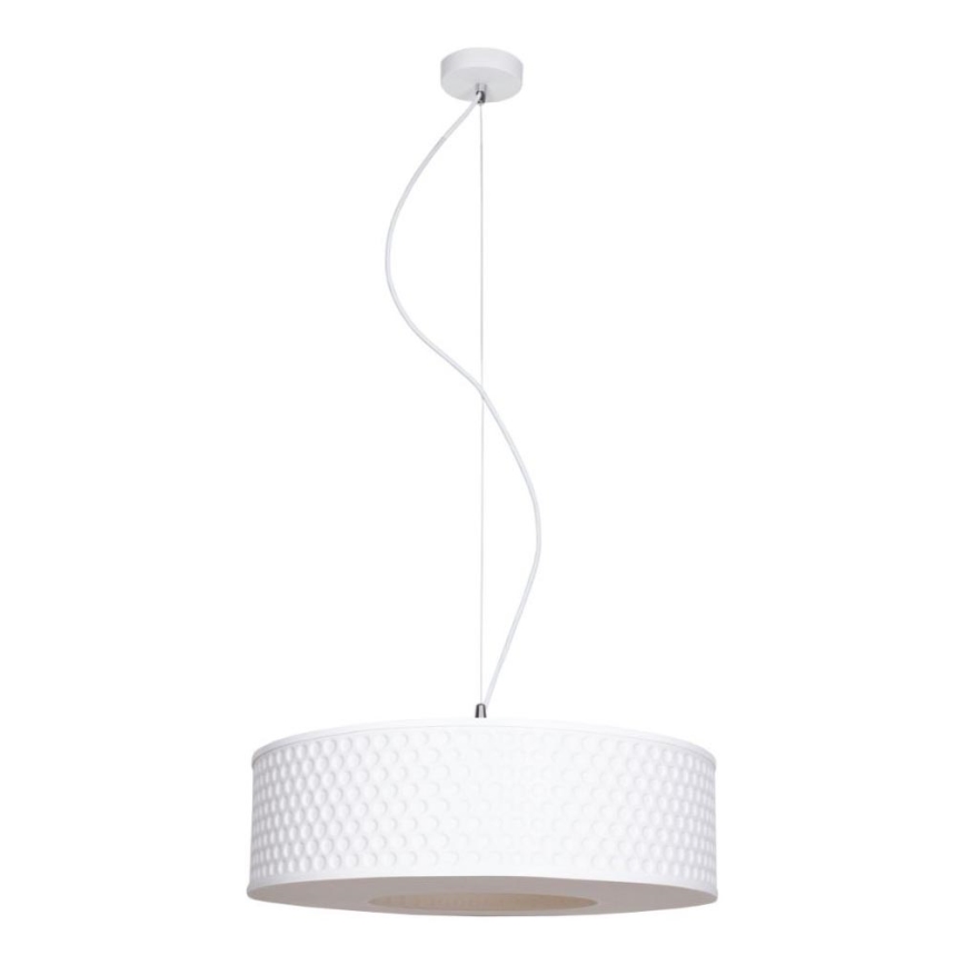 Luster na sajli GARDA 1xE27/60W/230V pr. 40 cm bijela
