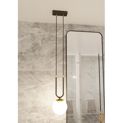 Luster na sajli GLAM 1xE14/10W/230V crna