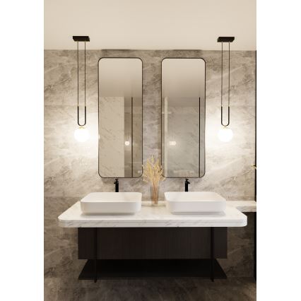Luster na sajli GLAM 1xE14/10W/230V crna
