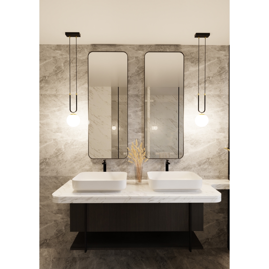 Luster na sajli GLAM 1xE14/10W/230V crna