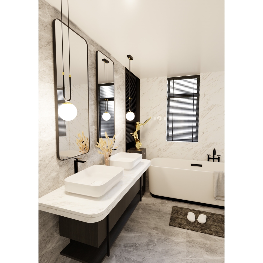 Luster na sajli GLAM 1xE14/10W/230V crna