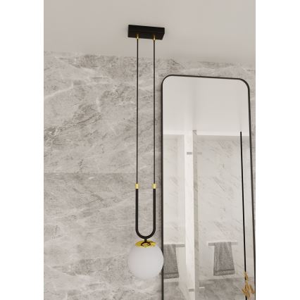 Luster na sajli GLAM 1xE14/10W/230V crna