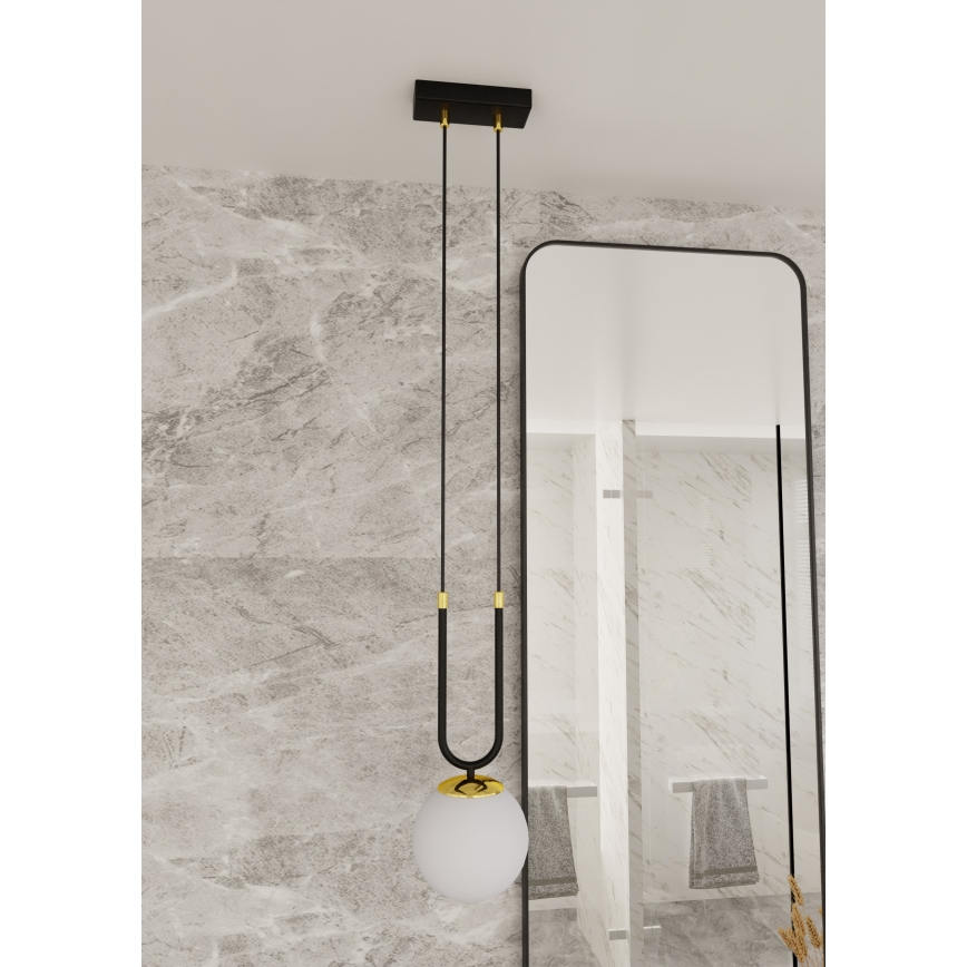 Luster na sajli GLAM 1xE14/10W/230V crna