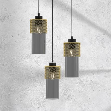 Luster na sajli GLAM 3xE27/60W/230V