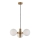 Luster na sajli GLOBE 3xE14/7W/230V zlatni