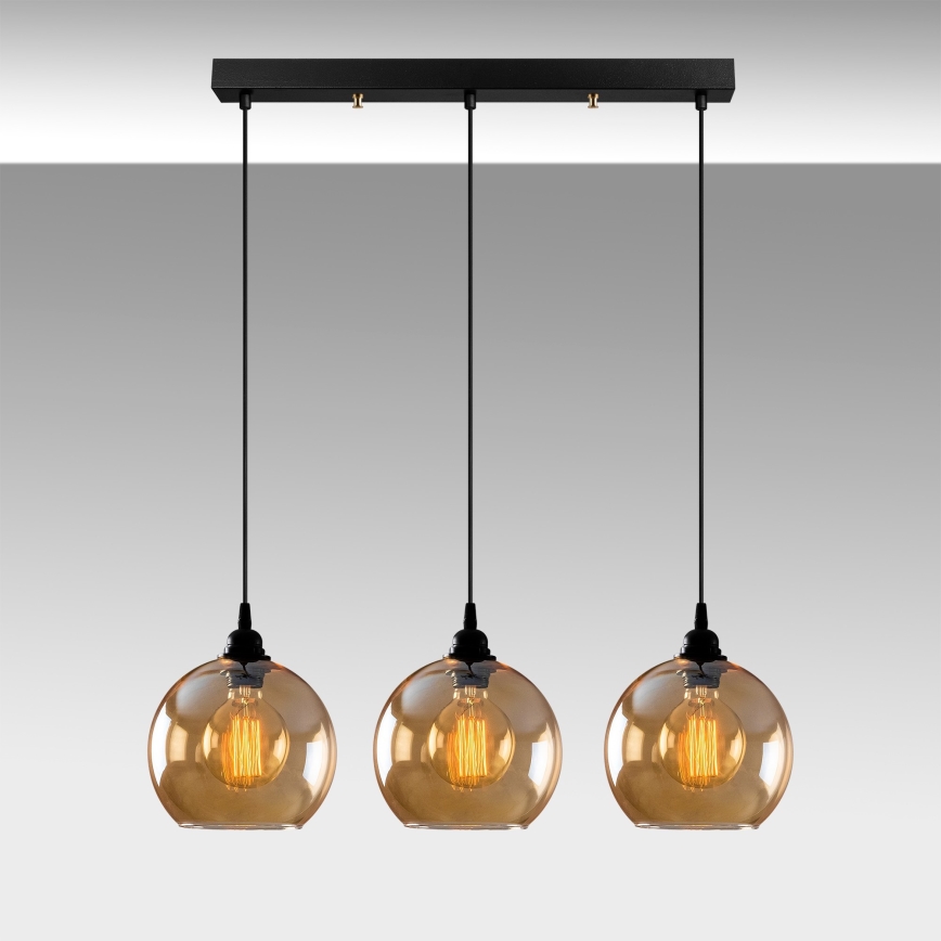 Luster na sajli GOLD 3xE27/40W/230V