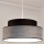 Luster na sajli GRACE 1xE27/60W/230V crna/siva