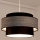 Luster na sajli GRACE 1xE27/60W/230V crna/siva
