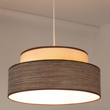 Luster na sajli GRACE 1xE27/60W/230V krem/smeđa