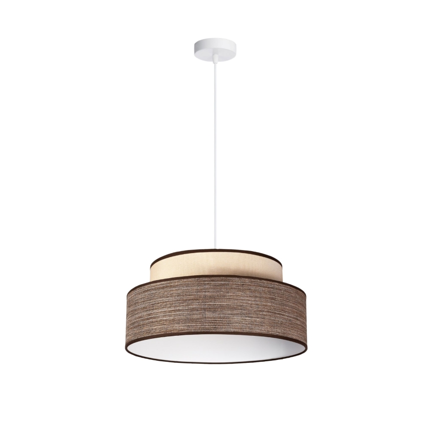 Luster na sajli GRACE 1xE27/60W/230V krem/smeđa