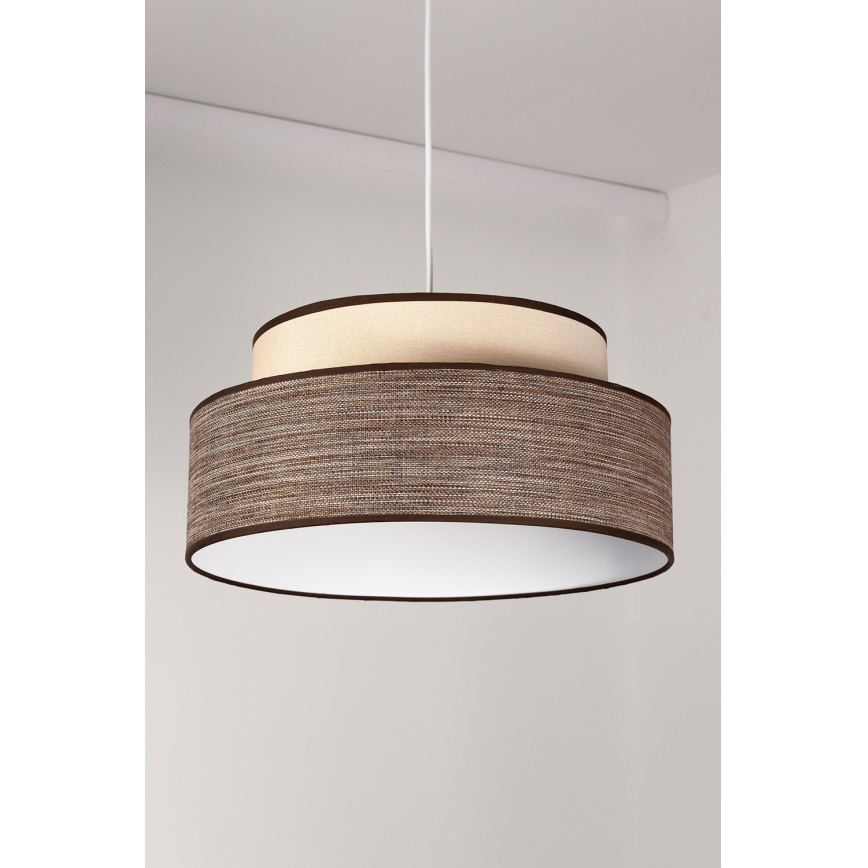 Luster na sajli GRACE 1xE27/60W/230V krem/smeđa