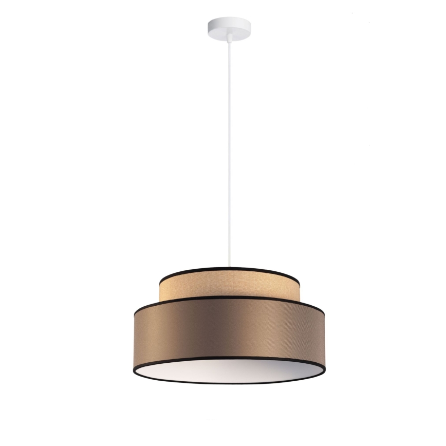 Luster na sajli GRACE 1xE27/60W/230V pr. 40 cm bež/smeđa
