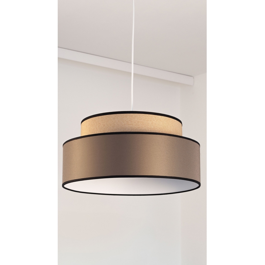 Luster na sajli GRACE 1xE27/60W/230V pr. 40 cm bež/smeđa