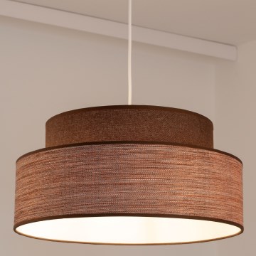 Luster na sajli GRACE 1xE27/60W/230V smeđa/bež