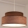 Luster na sajli GRACE 1xE27/60W/230V smeđa/bež