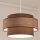 Luster na sajli GRACE 1xE27/60W/230V smeđa/bež