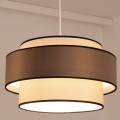 Luster na sajli GRACE 1xE27/60W/230V Ø 40 cm krem/siva