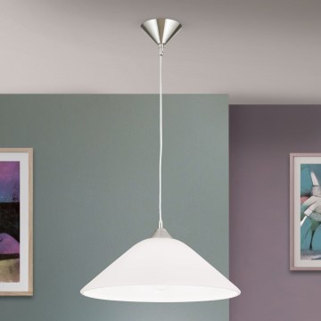 Luster na sajli GRADO 1xE27/60W/230V pr. 40 cm mat krom