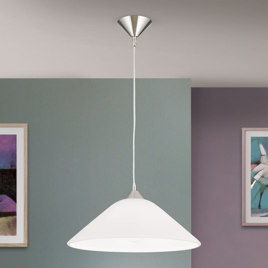 Luster na sajli GRADO 1xE27/60W/230V pr. 40 cm mat krom