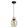 Luster na sajli GUNNAR 1xE27/60W/230V hrast