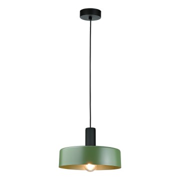 Luster na sajli HAKI 1xE27/60W/230V zelena/crna