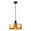 Luster na sajli HAKI 1xE27/60W/230V zlatna/crna