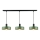 Luster na sajli HAKI 3xE27/60W/230V zelena/crna