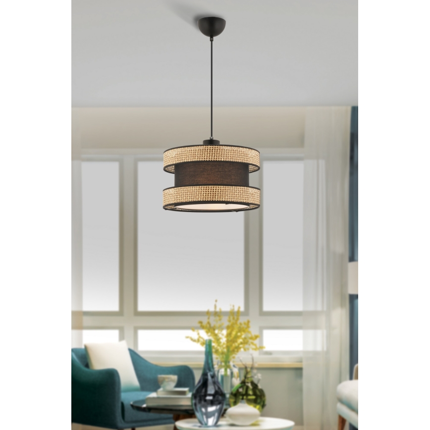 Luster na sajli HALO 1xE27/60W/230V smeđa/bež