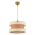 Luster na sajli HALO 1xE27/60W/230V smeđa/krem