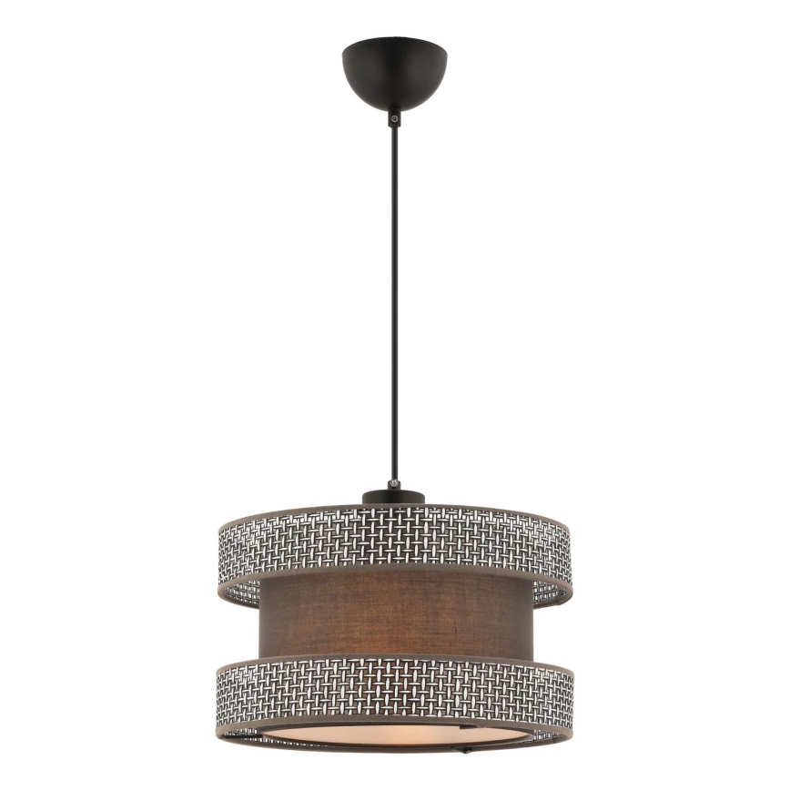 Luster na sajli HALO 1xE27/60W/230V smeđa/siva