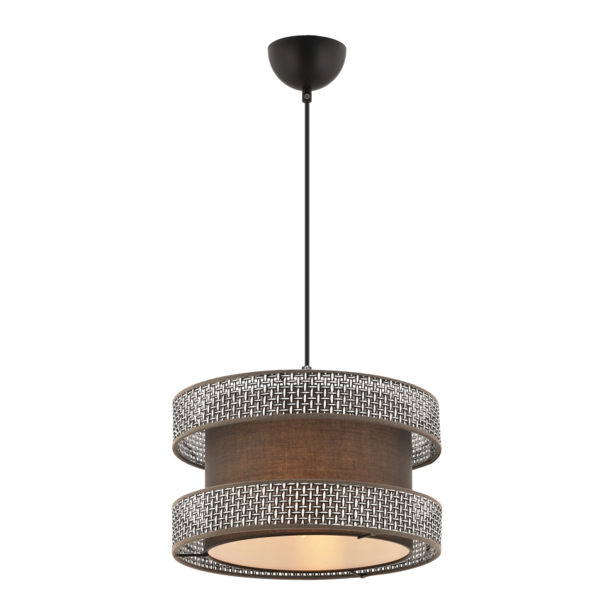 Luster na sajli HALO 1xE27/60W/230V smeđa/siva